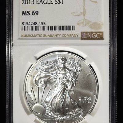 2013 AMERICAN SILVER EAGLE NGC MS69