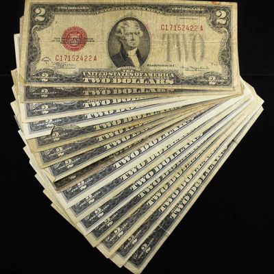 Sale Photo Thumbnail #325: (15) $2 RED SEAL NOTES