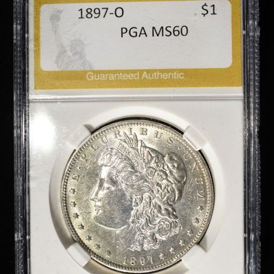 Sale Photo Thumbnail #198: 1897-O MORGAN DOLLAR PGA BU