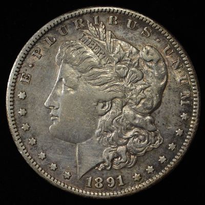 Sale Photo Thumbnail #191: 1891-S MORGAN DOLLAR CH AU