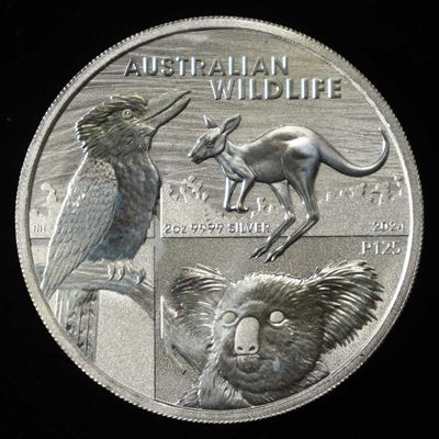 Sale Photo Thumbnail #421: 2024 2 OZ .999 SILVER $2 AUSTRALIAN WILDLIFE ROUND