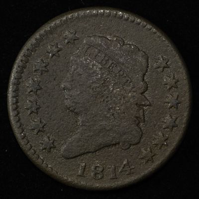 Sale Photo Thumbnail #126: 1814 PL4 CLASSIC HEAD LARGE CENT FINE