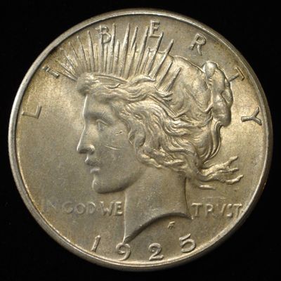 Sale Photo Thumbnail #213: 1925 PEACE DOLLAR NO-FEATHERS