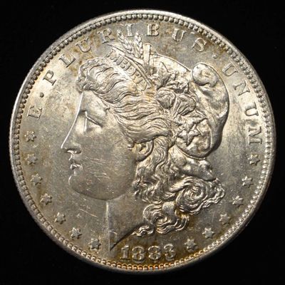 Sale Photo Thumbnail #180: 1883-S MORGAN DOLLAR BU LIGHT OLD CLEANING