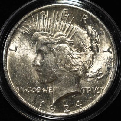 1924 PEACE DOLLAR BU