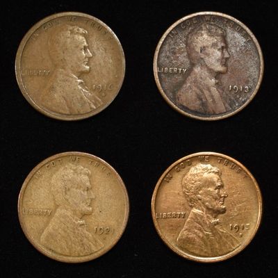 Sale Photo Thumbnail #150: 8 NICE EARLY SEMIKEY WHEAT CENTS