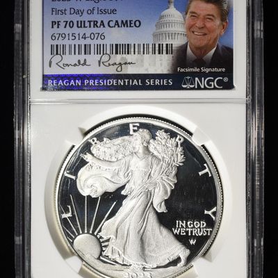 Sale Photo Thumbnail #385: 2023-W AMERICAN SILVER EAGLE NGC PF70 ULTRA CAMEO