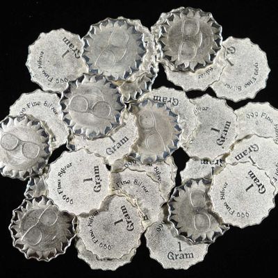Sale Photo Thumbnail #399: (32) 1 GRAM .999 SILVER