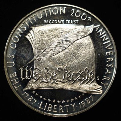 Sale Photo Thumbnail #393: 1987-S $1 PROOF CONSTITUTION COMMEM