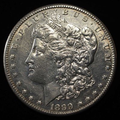 Sale Photo Thumbnail #200: 1899-S MORGAN DOLLAR SHARP AU/UNC