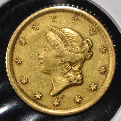 Sale Photo Thumbnail #437: 1853-O $1 TYPE1 GOLD NICE ORIG UNC