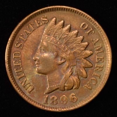 Sale Photo Thumbnail #139: 1896 INDIAN HEAD CENT GEM BU