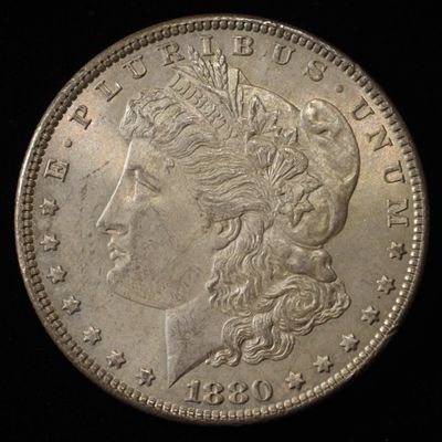 Sale Photo Thumbnail #177: 1880 MORGAN DOLLAR GEM ORIG UNC