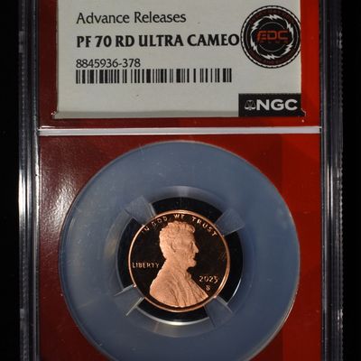 2025-S SHIELD CENT NGC PF70 RD ULTRA CAMEO