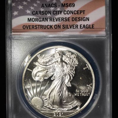 2021-CC CONCEPT DOLLAR 1 OZ .999 ANACS MS69
