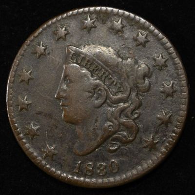 1830 LARGE CENT FINE