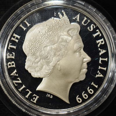 Sale Photo Thumbnail #424: 1999 $1 MAJESTIC IMAGES .999 SILVER PROOF COIN