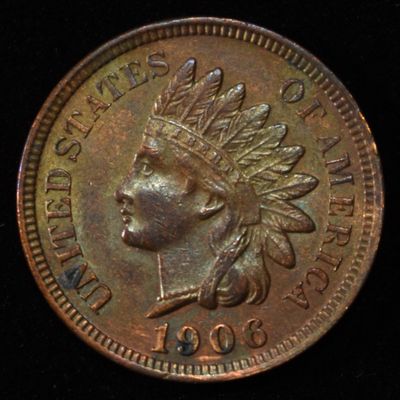 Sale Photo Thumbnail #145: 1906 INDIAN HEAD CENT GEM BU BN