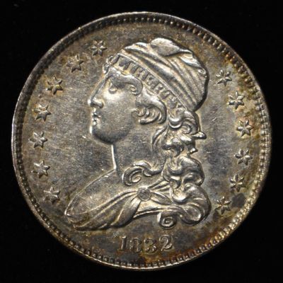 Sale Photo Thumbnail #163: 1832 CAPPED BUST QUARTER LOVELY ORIG UNC