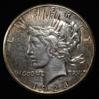 Sale Photo Thumbnail #219: 1928 PEACE DOLLAR BU OLD CLEANING