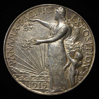 Sale Photo Thumbnail #391: 1915-S PAN-PAC COMMEM HALF DOLLAR AU