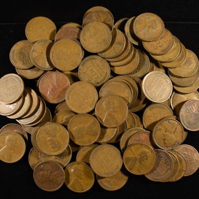 Sale Photo Thumbnail #108: (91) WHEAT CENTS FROM THE 20'S