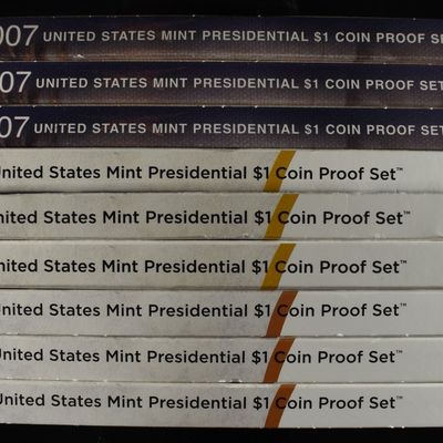Sale Photo Thumbnail #275: (3) 07, 14 & 15 PRESIDENTAL $1 PROOF SETS