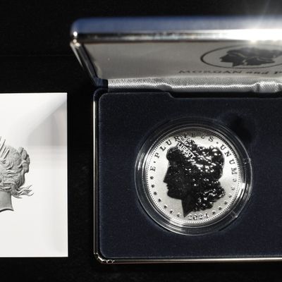 Sale Photo Thumbnail #320: 2024-S MORGAN & PEACE DOLLARS REV PR TWO-COIN SET