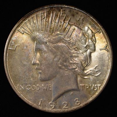 Sale Photo Thumbnail #220: 1928-S PEACE DOLLAR NICE ORIG UNC