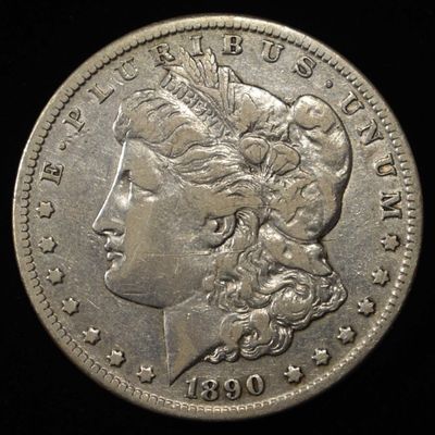 Sale Photo Thumbnail #189: 1890-CC MORGAN DOLLAR XF