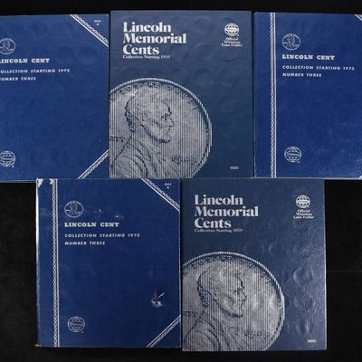 Sale Photo Thumbnail #302: (5) LINCOLN CENT WHITMAN ALBUMS