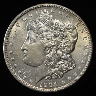 Sale Photo Thumbnail #362: 1904 MORGAN DOLLAR CH TO GEM BU