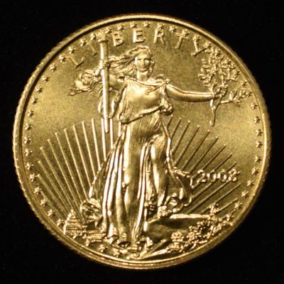 Sale Photo Thumbnail #443: 2008 $5 GOLD EAGLE 1/10TH OZ