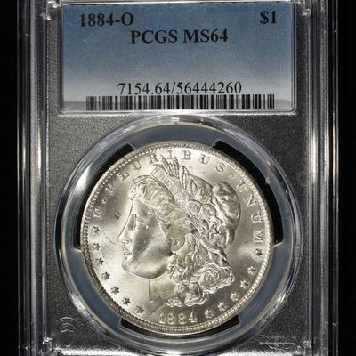 1884-O MORGAN DOLLAR PCGS MS-64