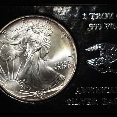 Sale Photo Thumbnail #375: 1991 AMERICAN SILVER EAGLE