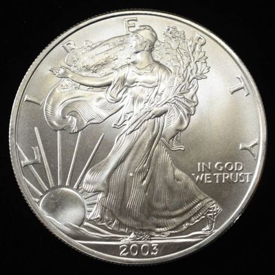 Sale Photo Thumbnail #227: 2003 AMERICAN SILVER EAGLE