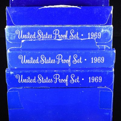 Sale Photo Thumbnail #250: (5) 1969 PROOF SETS