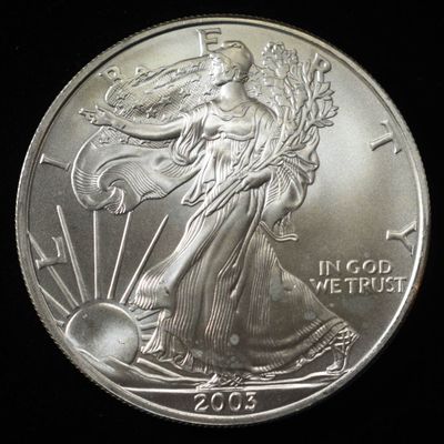 Sale Photo Thumbnail #377: 2003 AMERICAN SILVER EAGLE