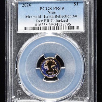 Sale Photo Thumbnail #429: 2026 $1 AU NIUE MERMAID PCGS REV PR69