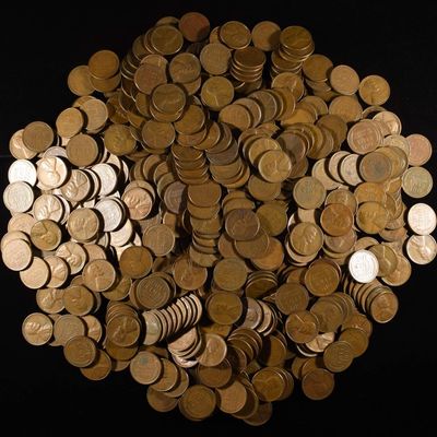 Sale Photo Thumbnail #106: (500) WHEAT CENTS: MIXED DATES