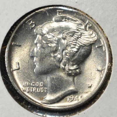 Sale Photo Thumbnail #162: 1940-S MERCURY DIME FB