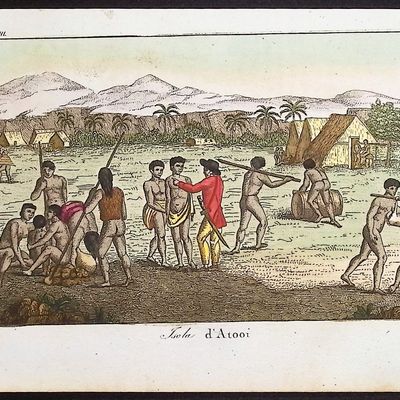 Ferrario, Hawaii - Native People [Isola d'Atooi]