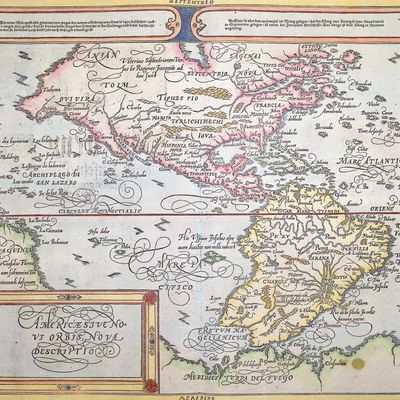 Munster, pub. 1592 - Map of the Americas