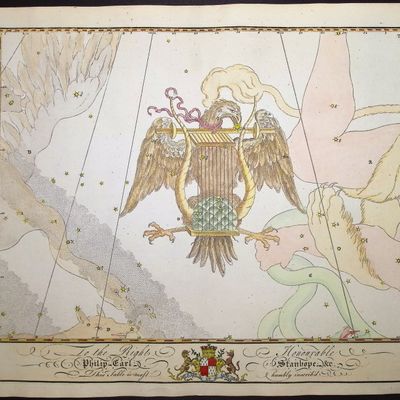 Bevis, Rare - Constellation or Star Chart of Lyra