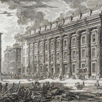 Piranesi, Folio - View of the Customs House in Piazza di Pietra [Veduta della Dogana di Terra a Piazza di Pietra]
