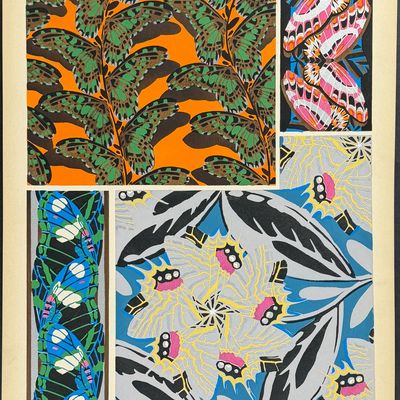 Seguy - Butterfly or Moth Design Pochoir. 17