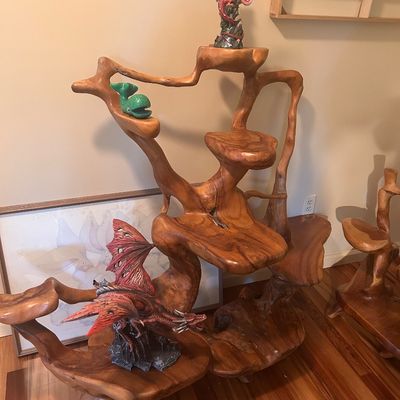 Teak Root plant/display stands