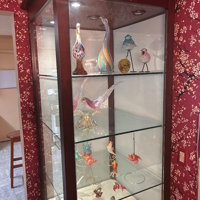 Gorgeous glass display cabinets