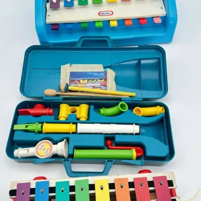 Fisher-Price and Little Tikes, Musical Toy Lot with Xylophones and Make Your Own Instrument S