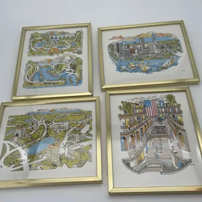 Roger Cost Framed Cityscape Art Print